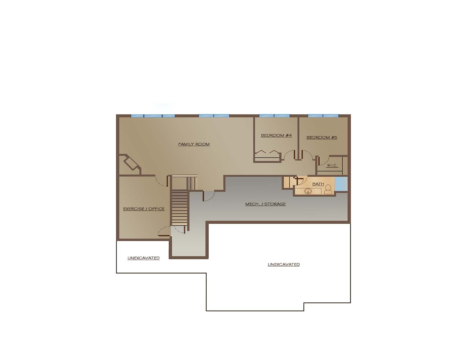 Rambler 5 Bedroom House Plans