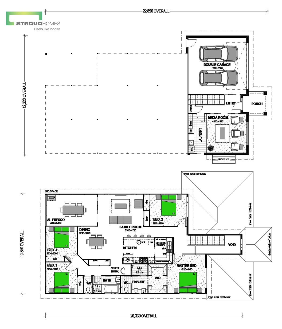 Clare 256 Sloped Block Home Design Stroudhomes au Clare 256 Sloped Block Home Design Stroudhomes au