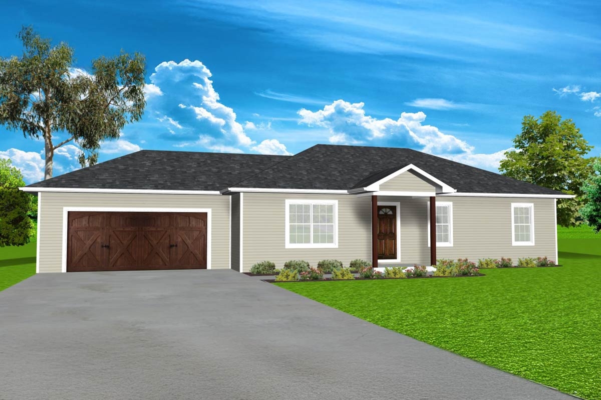 Classic 3 Bedroom Ranch House Plan Under 1300 Sq Ft 26902GP Architectural Designs House Plans