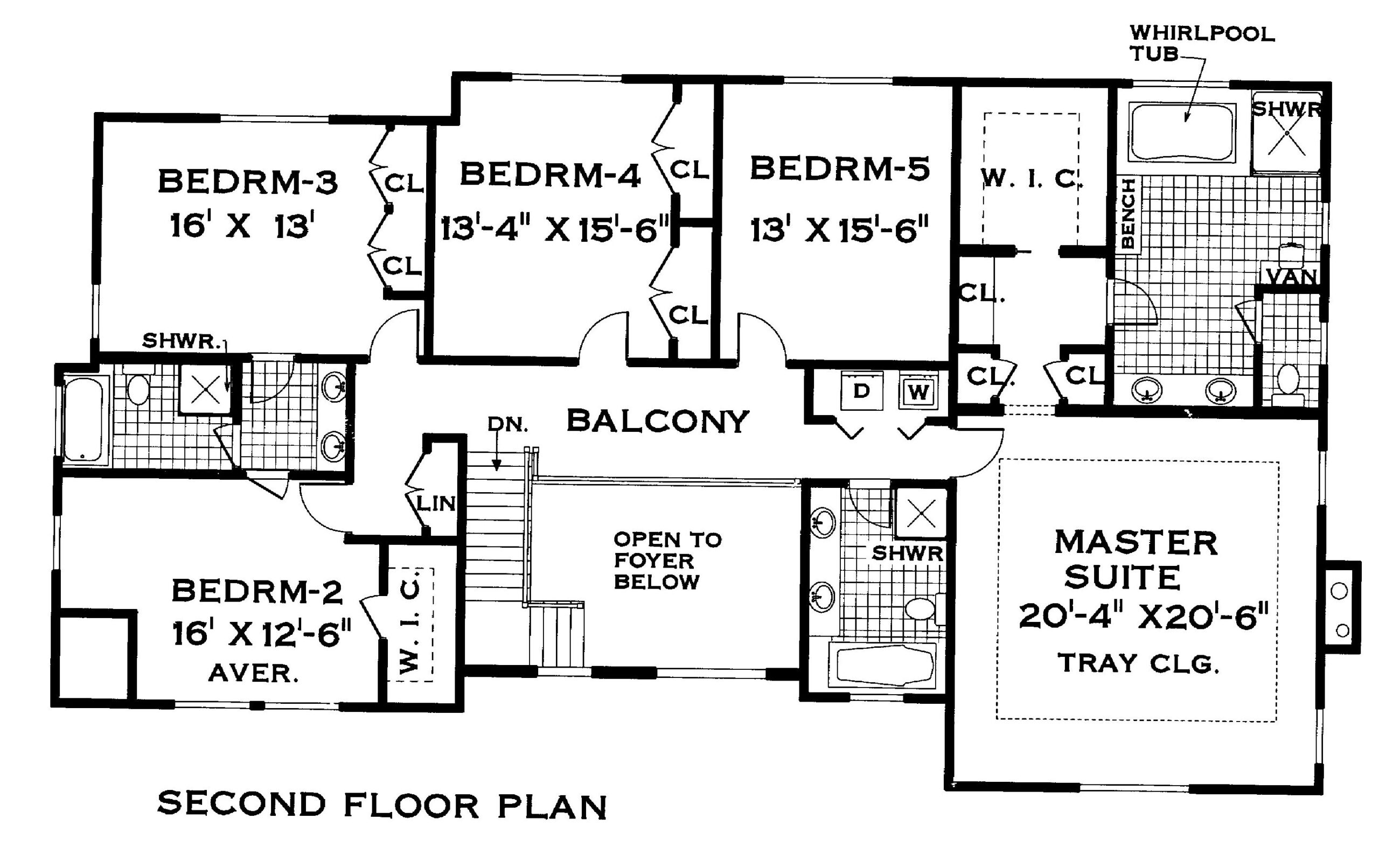 Colonial House Plan With 5 Bedrooms And 3 5 Baths Plan 3304 Colonial House Plan With 5 Bedrooms And 3 5 Baths Plan 3304