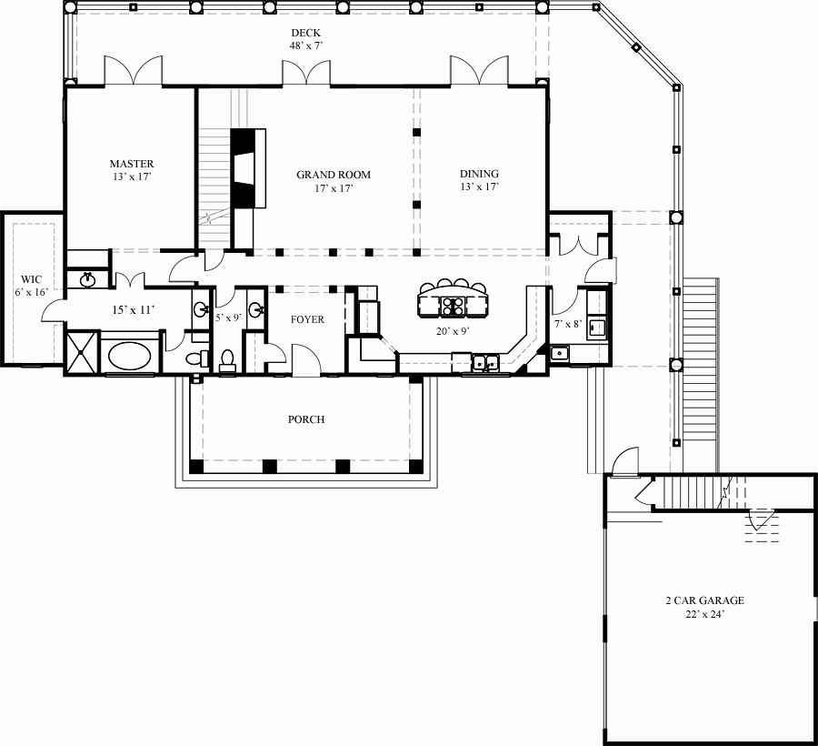 Cottage House Plan With 4 Bedrooms And Breezeway Plan 7981 Plan 7981 Cottage House Plan With 4 Bedrooms And Breezeway Plan 7981 Plan 7981