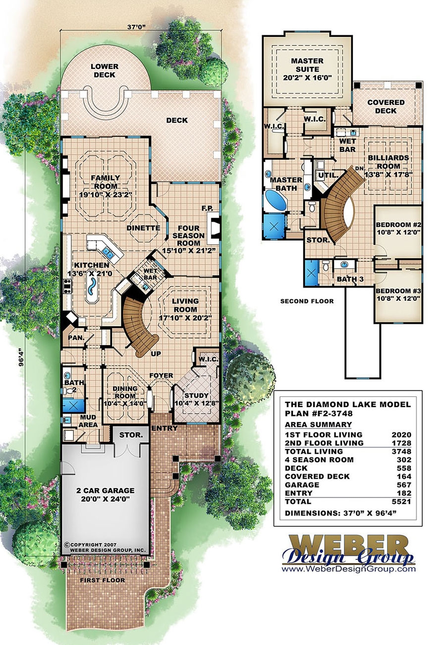 Craftsman House Plan Narrow Lot California Bungalow Style Floor Plan
