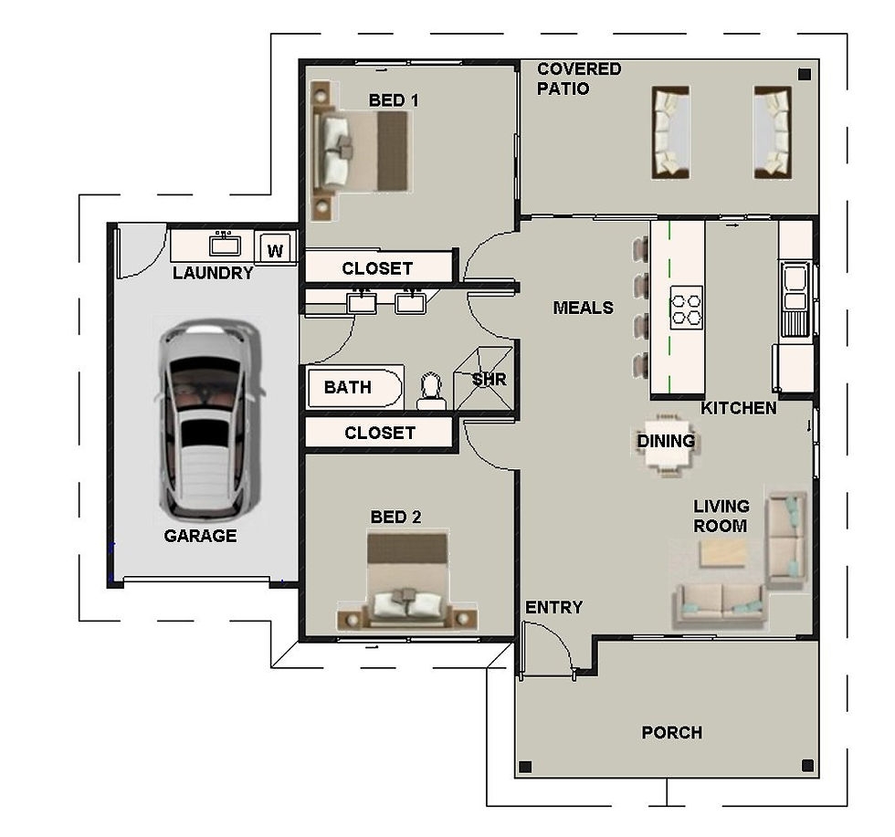 Discover The Perfect Small U0026 Tiny 2 Bedroom House Plan Free Download 