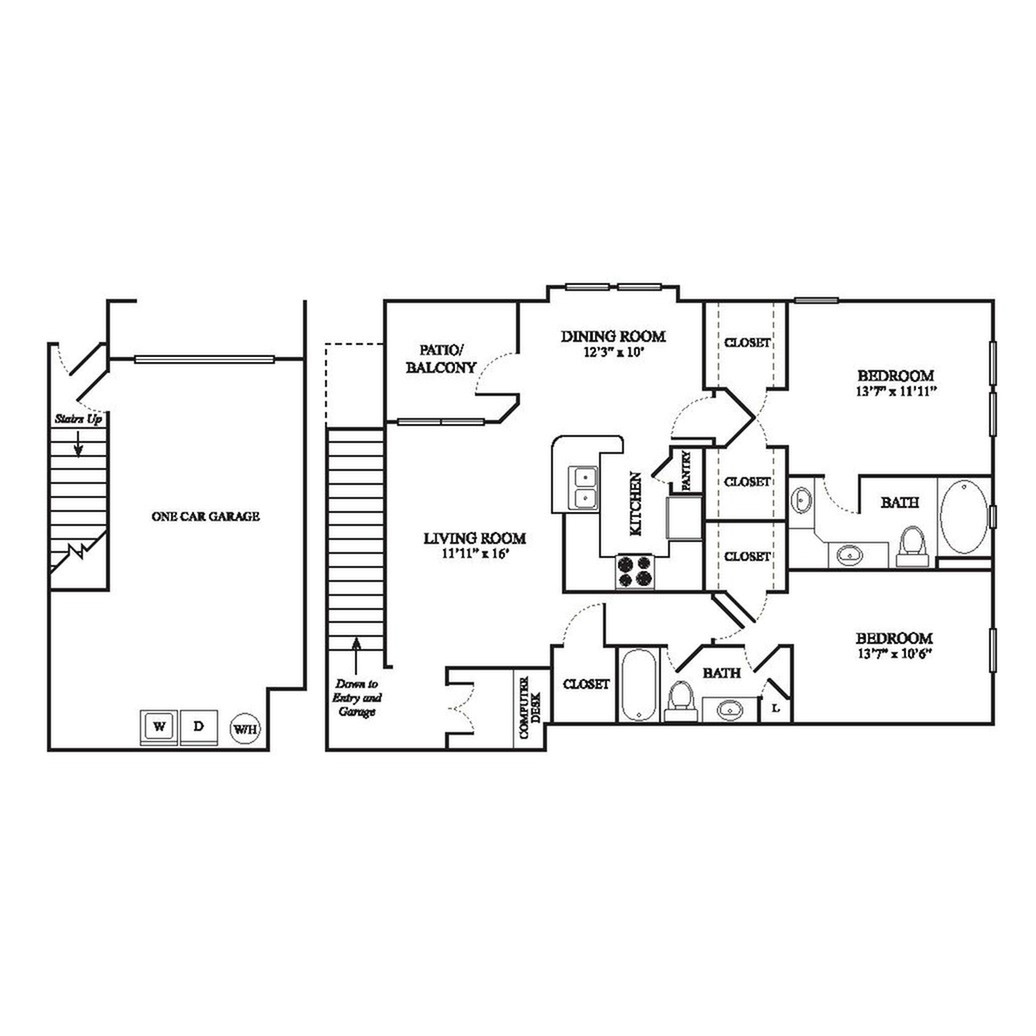 2 Bedroom Garage Apartment House Plans 2 Bedroom Garage Apartment House Plans