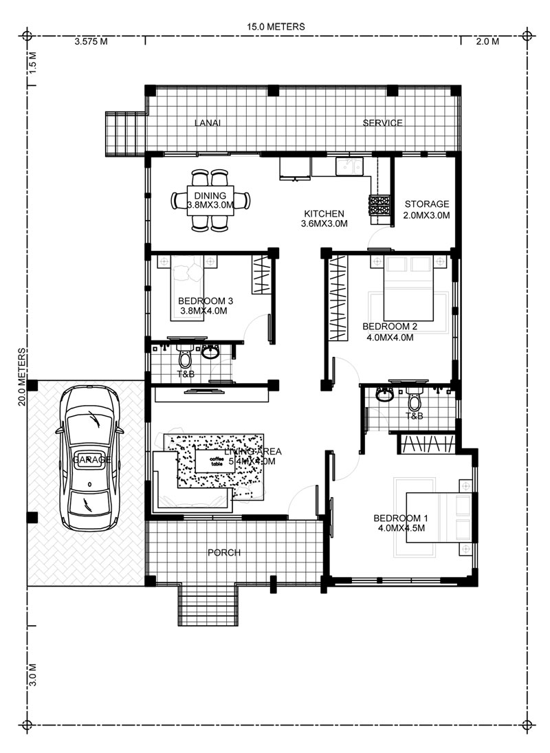 Elevated 3 Bedroom House Design Cool House Concepts