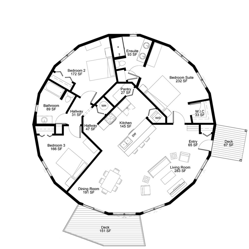 Escape Floor Plan Custom Prefab Round House Deltec Homes Escape Floor Plan Custom Prefab Round House Deltec Homes