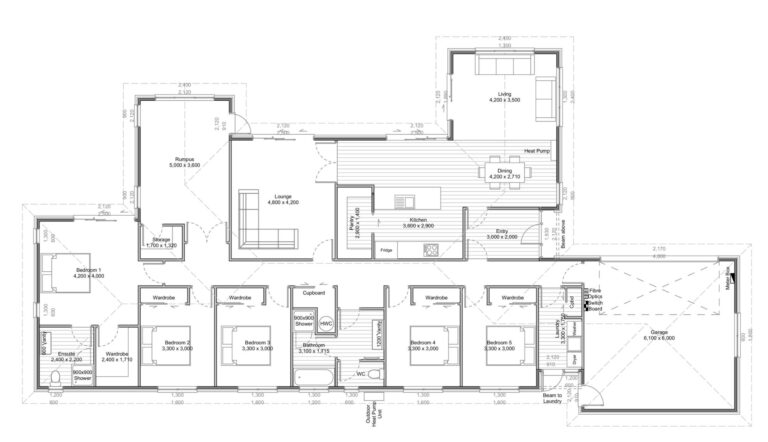 Fabiola House Plan 5 Bedroom Home NZ Orange Homes