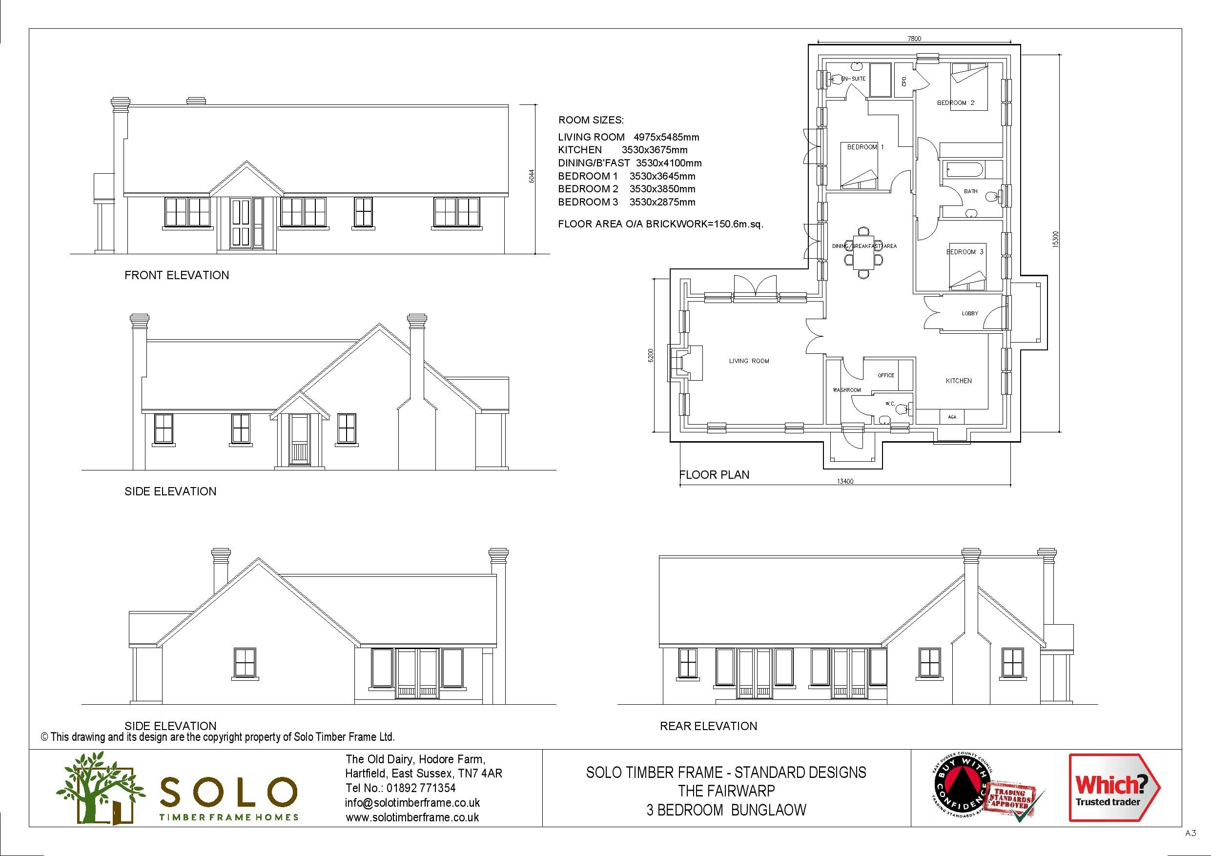 Fairwarp 3 Bedroom Bungalow Design Designs Solo Timber Frame Homes Fairwarp 3 Bedroom Bungalow Design Designs Solo Timber Frame Homes