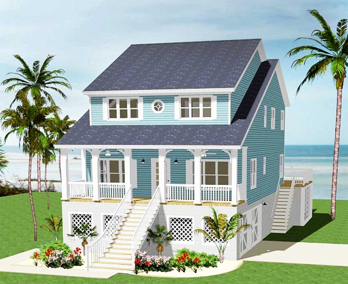 4 Bedroom Cottage Beach House Plans