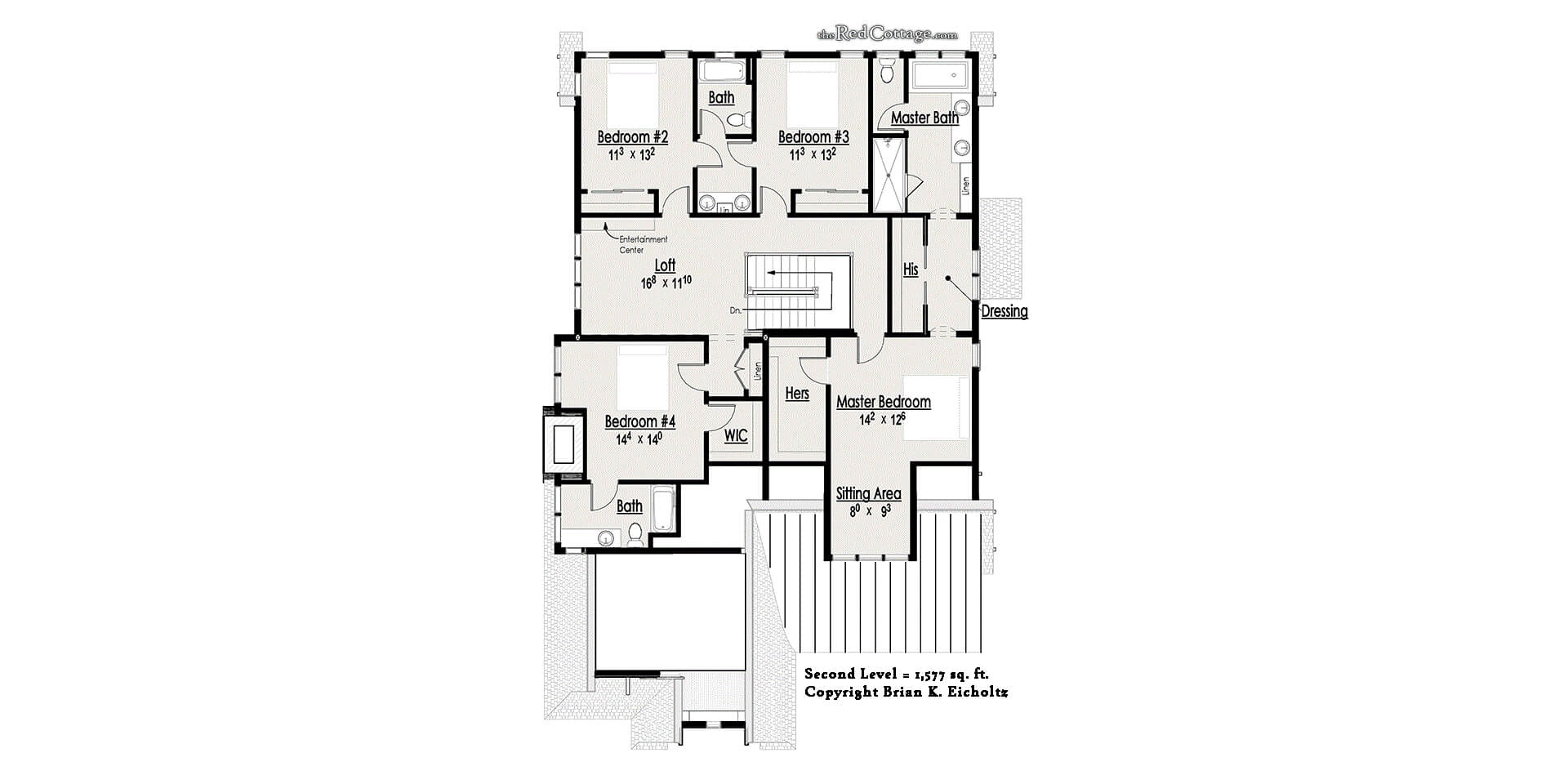 Five Bedroom Craftsman Haven House Plans The Red Cottage