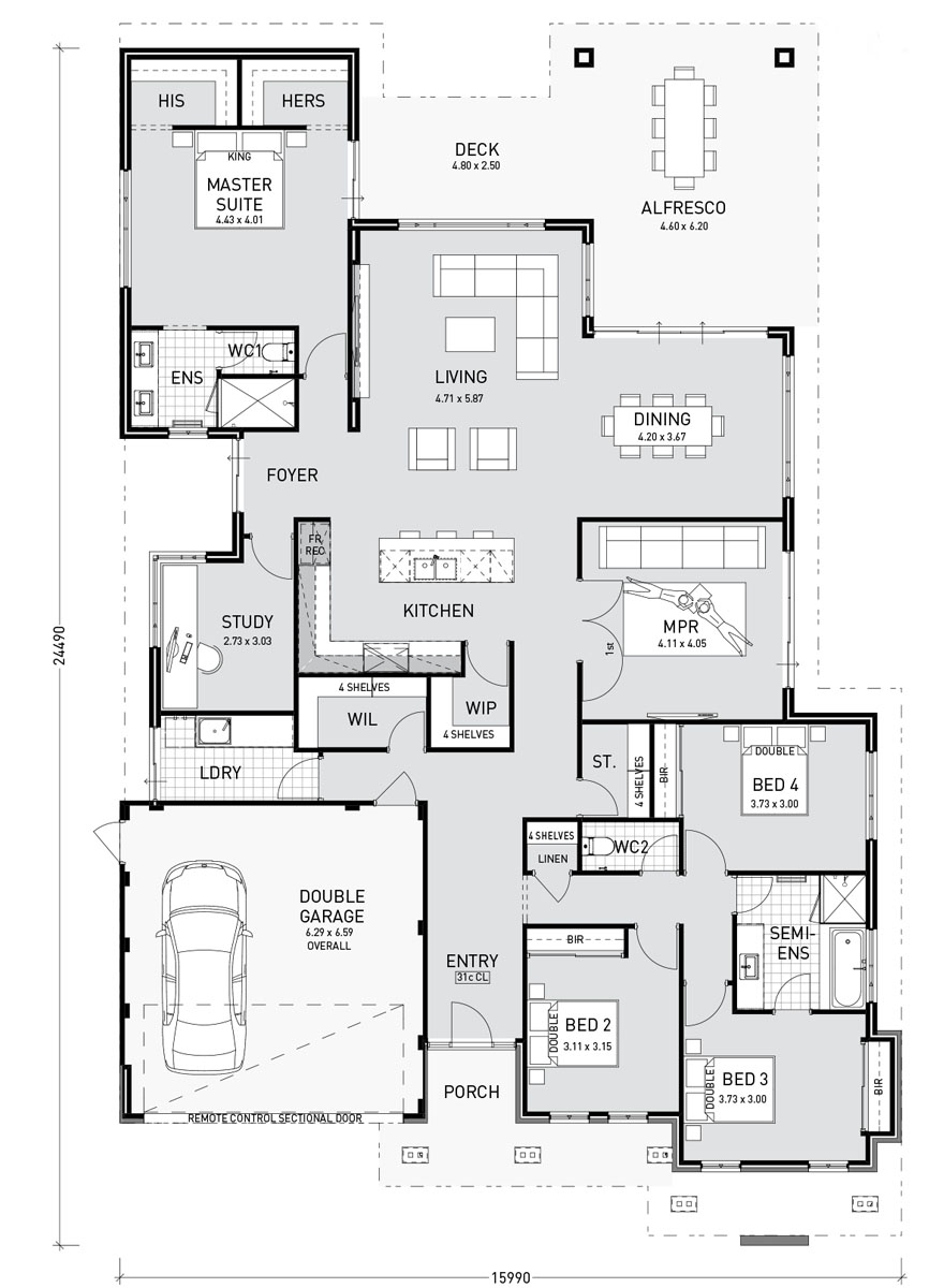 Floor Plan Friday 4 Bedroom Study Media And Good Storage Floor Plan Friday 4 Bedroom Study Media And Good Storage