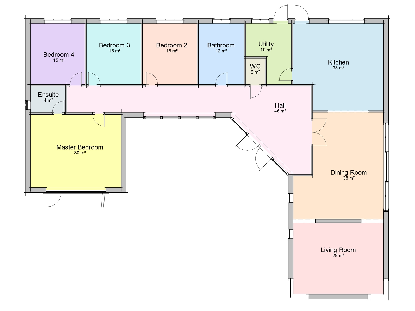 Four Bedroom Bungalow Plan The Blakemere Houseplansdirect Four Bedroom Bungalow Plan The Blakemere Houseplansdirect