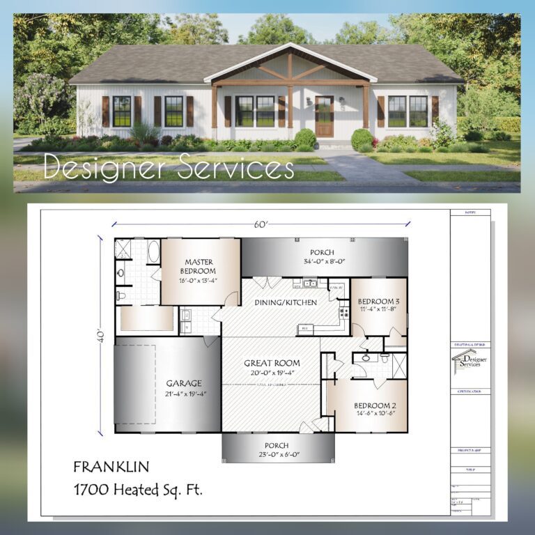 Franklin House Plan 1700 Square Feet