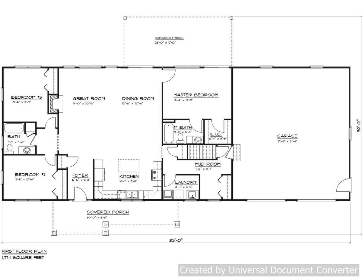 House Plans Single Story 3 Bedrooms House Plans Single Story 3 Bedrooms