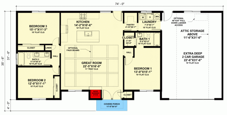 Garage Vs No Garage 7 Pairs Of Popular Plans Architectural Designs