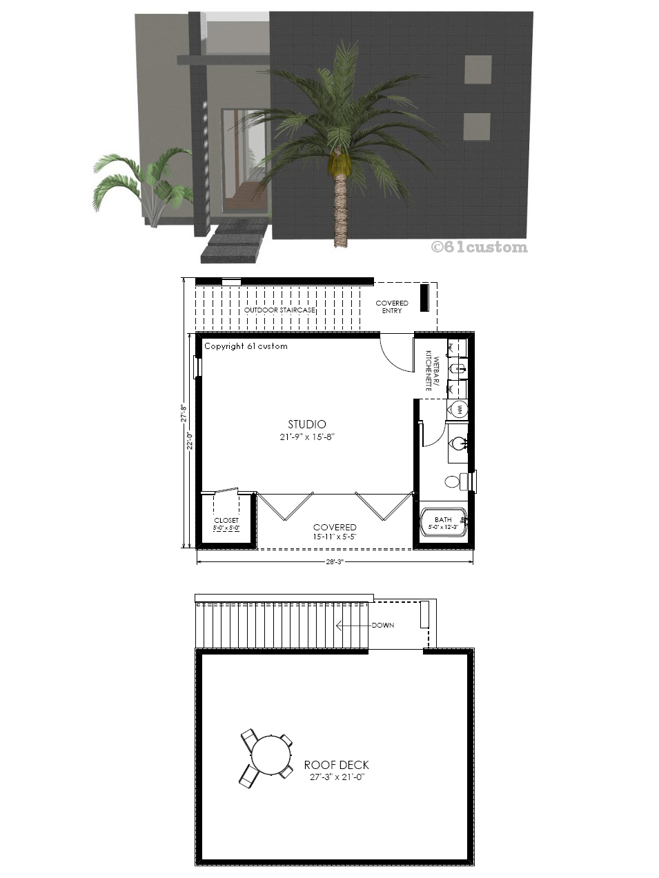 Guest House Plan Modern Studio 61custom Contemporary U0026 Modern Guest House Plan Modern Studio 61custom Contemporary U0026 Modern