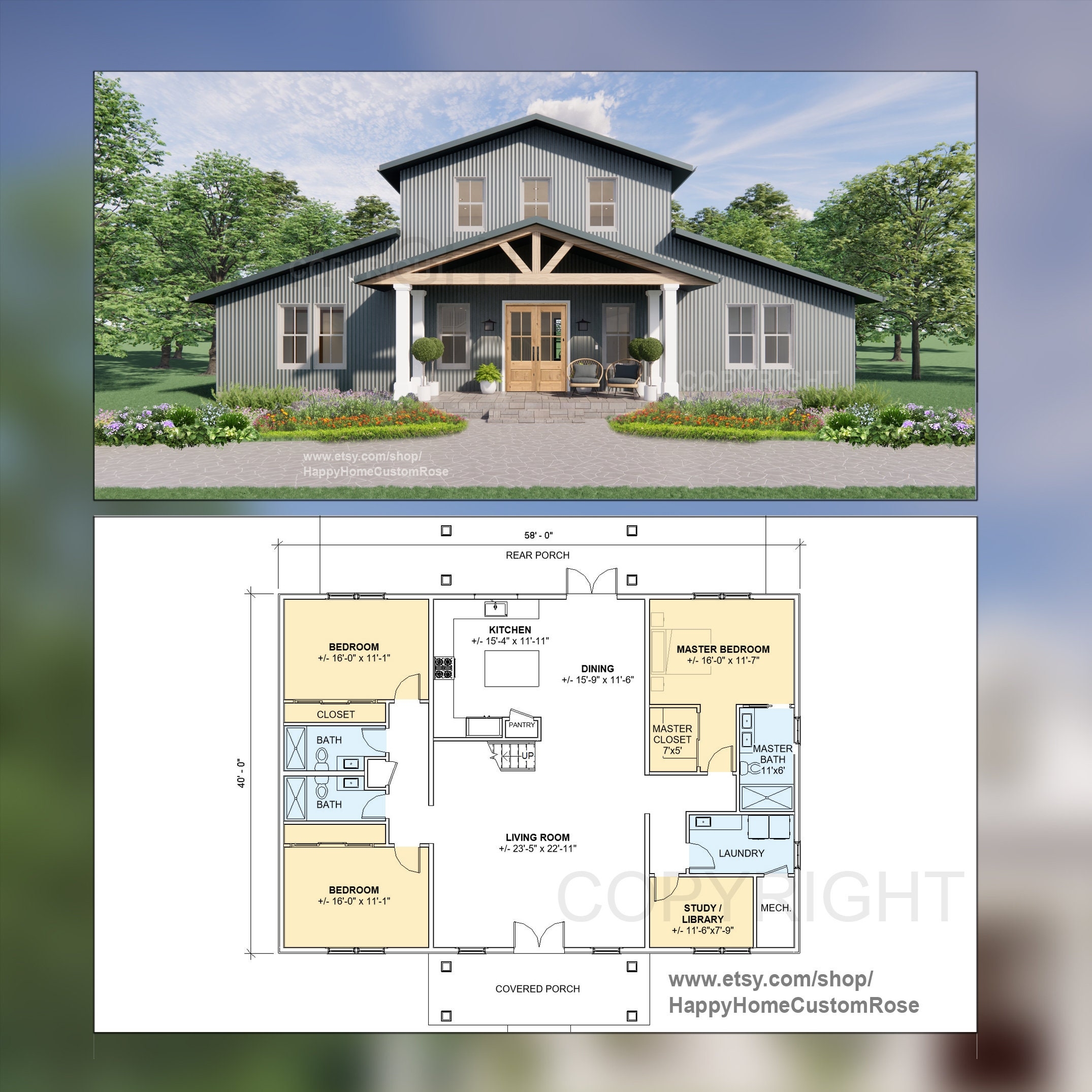 Hayloft Haven Two Story Monitor Style Barndominium House Plans Open Plan Design 4 Bed 3 5 Bath Drawings Blueprints Etsy Hayloft Haven Two Story Monitor Style Barndominium House Plans Open Plan Design 4 Bed 3 5 Bath Drawings Blueprints Etsy