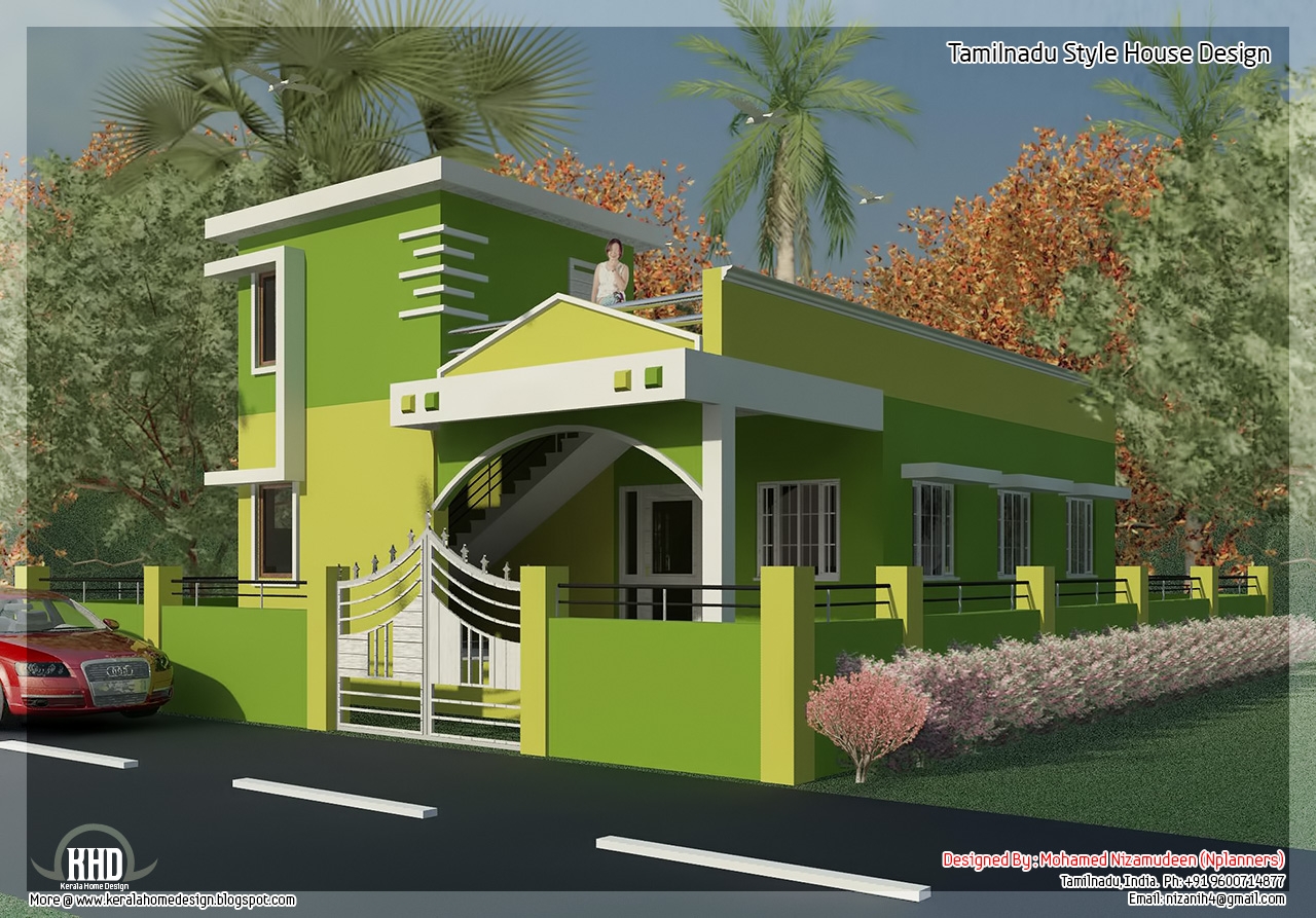 Home Design Plans 875 Sq feet 2 Bedroom Single Floor Home Design
