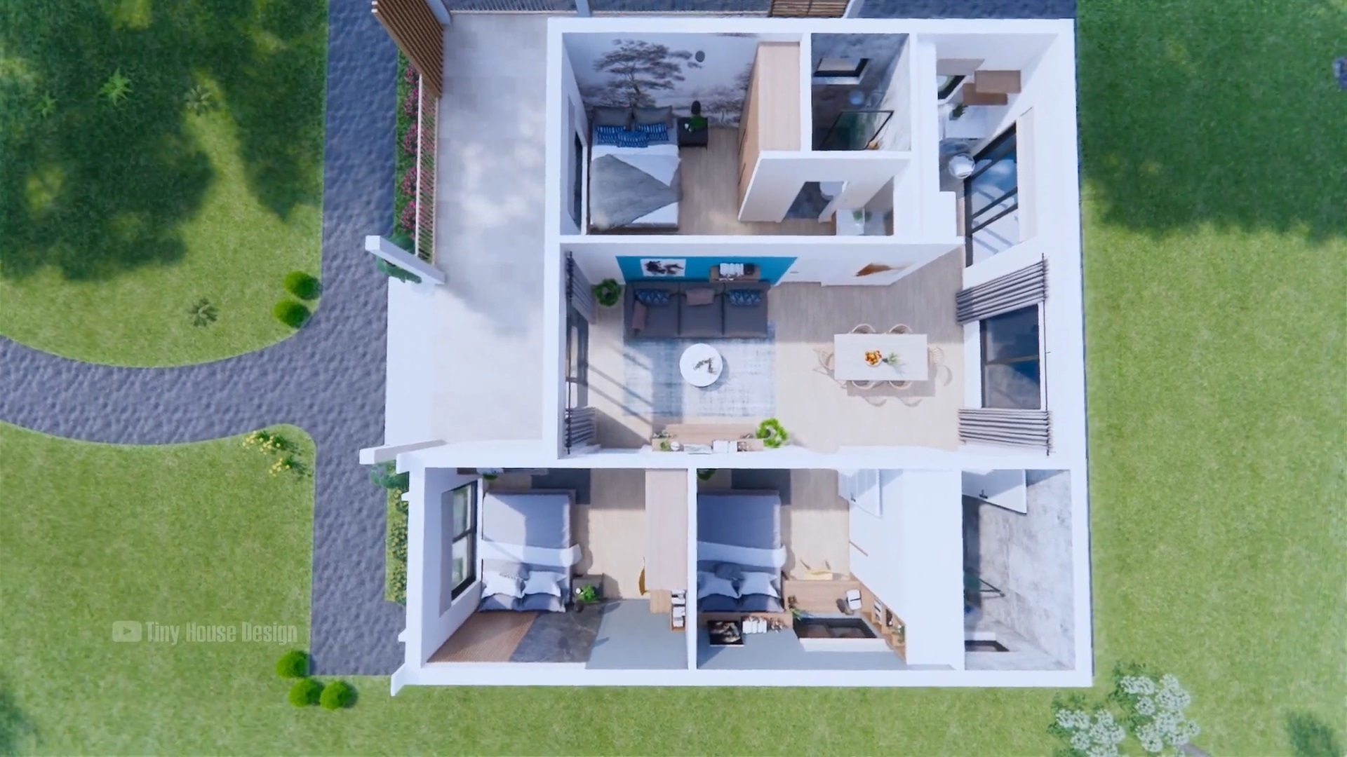 30x30 2 Bedroom House Plans