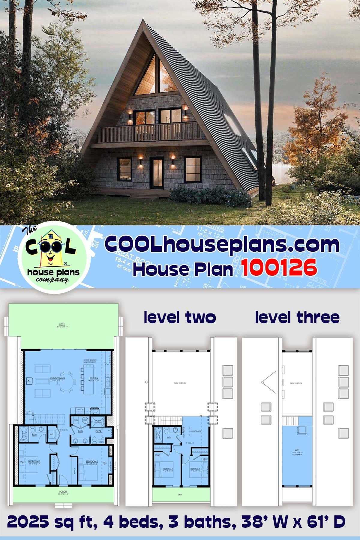 House Plan 100126 Cottage Style With 2025 Sq Ft 4 Bed 3 Bath House Plan 100126 Cottage Style With 2025 Sq Ft 4 Bed 3 Bath