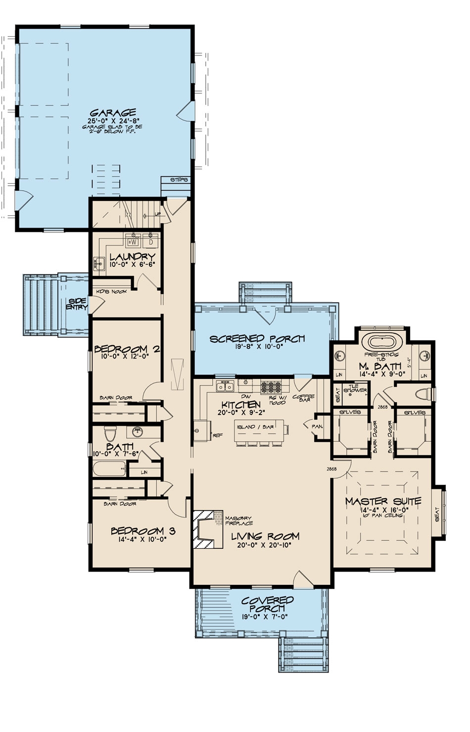 4 Bedroom House Plans No Basement