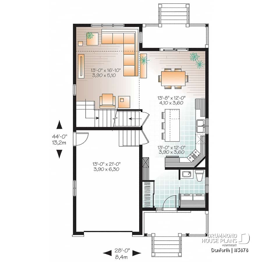 House Plan 3 Bedrooms 1 5 Bathrooms Garage 3878 Drummond House Plan 3 Bedrooms 1 5 Bathrooms Garage 3878 Drummond