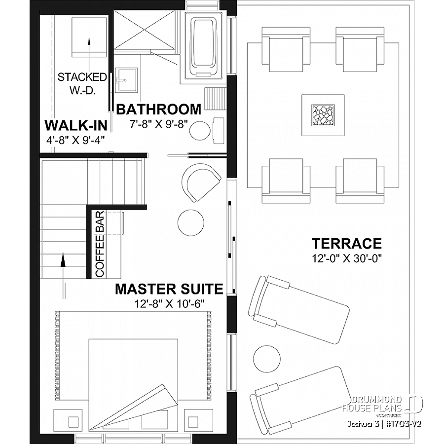 House Plan 3 Bedrooms 2 Bathrooms 1703 V2 Drummond House Plans House Plan 3 Bedrooms 2 Bathrooms 1703 V2 Drummond House Plans