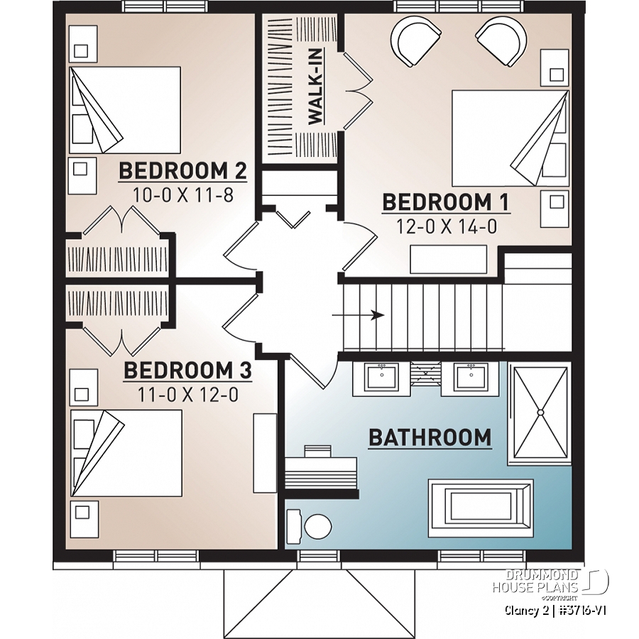House Plan 4 Bedrooms 1 5 Bathrooms 3716 V1 Drummond House Plans