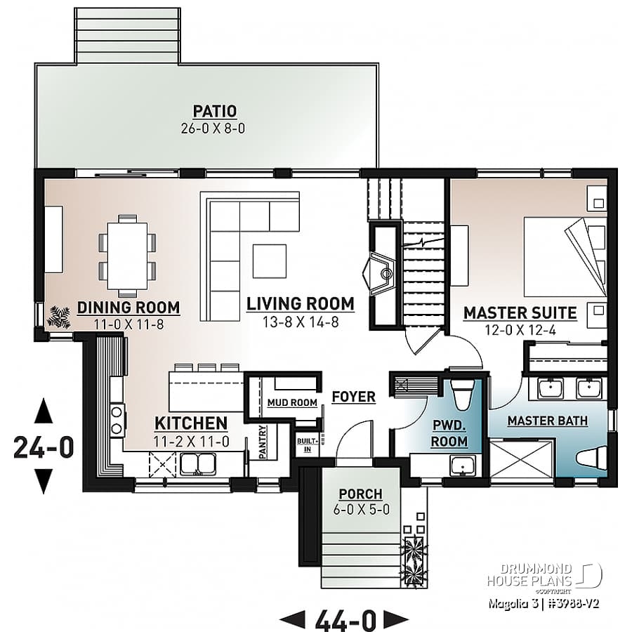 House Plan Master Bedroom Main Floor