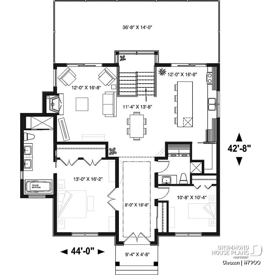 House Plan 4 Bedrooms 2 5 Bathrooms 7900 Drummond House Plans House Plan 4 Bedrooms 2 5 Bathrooms 7900 Drummond House Plans