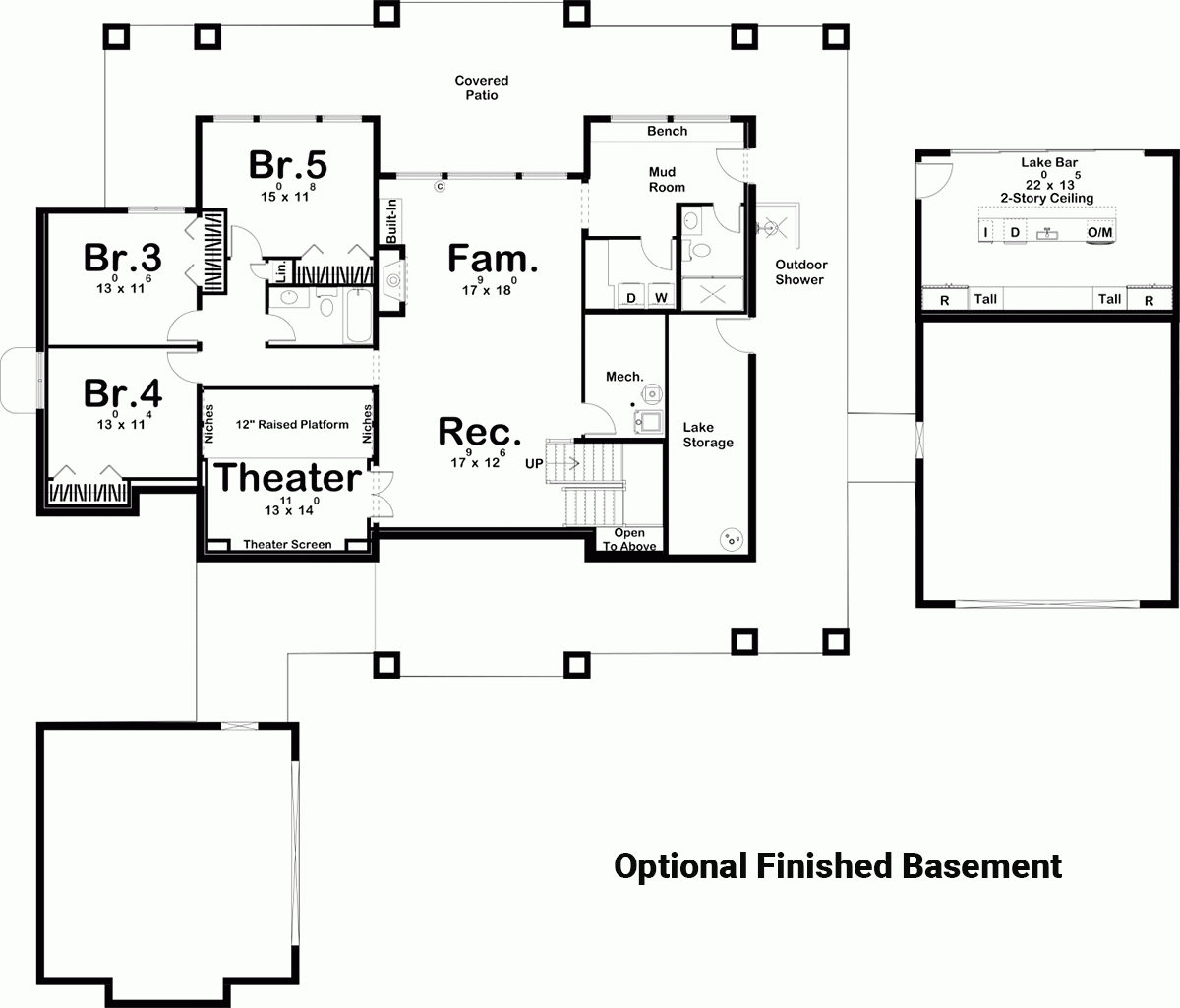 House Plan 44187 Craftsman Style With 2160 Sq Ft 2 Bed 2 Bath