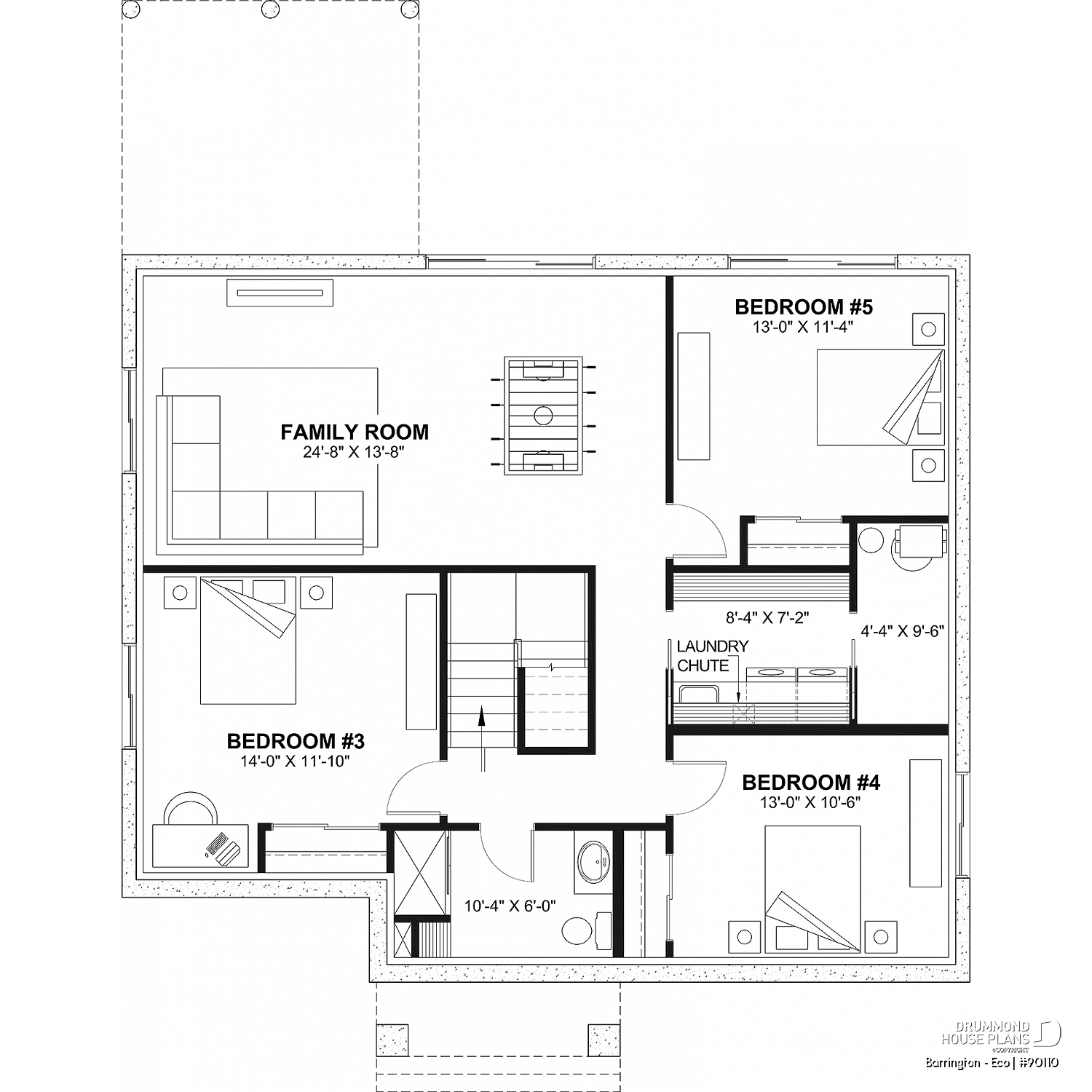 House Plan 5 Bedrooms 2 Bathrooms 90110 Drummond House Plans House Plan 5 Bedrooms 2 Bathrooms 90110 Drummond House Plans