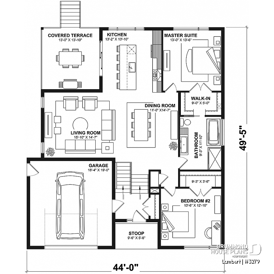House Plan 5 Bedrooms 2 Bathrooms Garage 3279 Drummond House House Plan 5 Bedrooms 2 Bathrooms Garage 3279 Drummond House