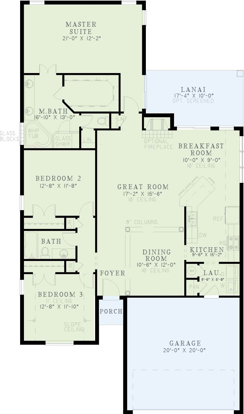 House Plan 551 The Windsor Florida House Plan