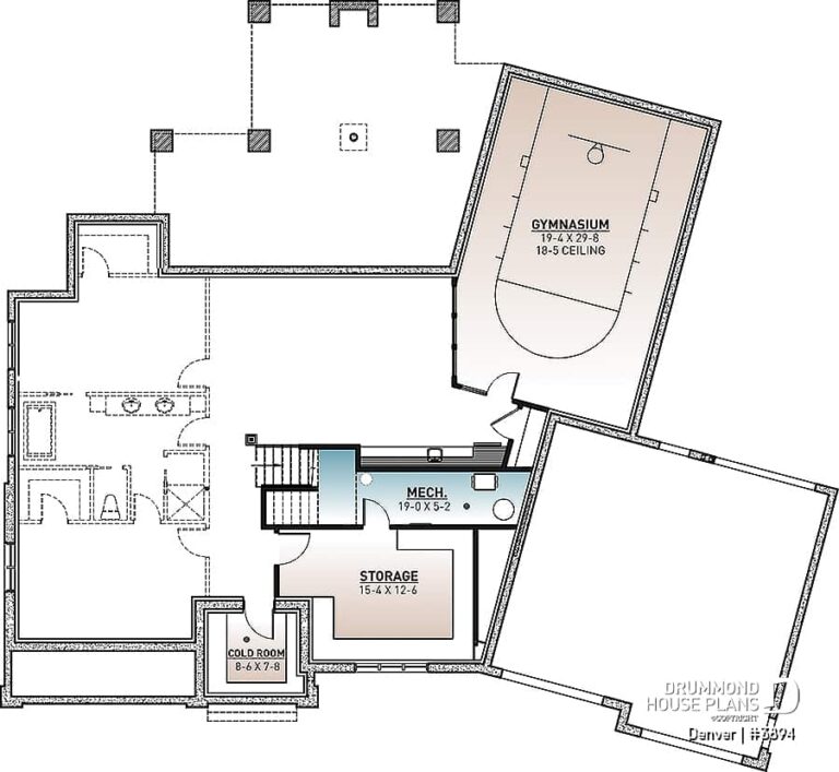House Plan 7 Bedrooms 2 5 Bathrooms Garage 3894 Drummond House Plans