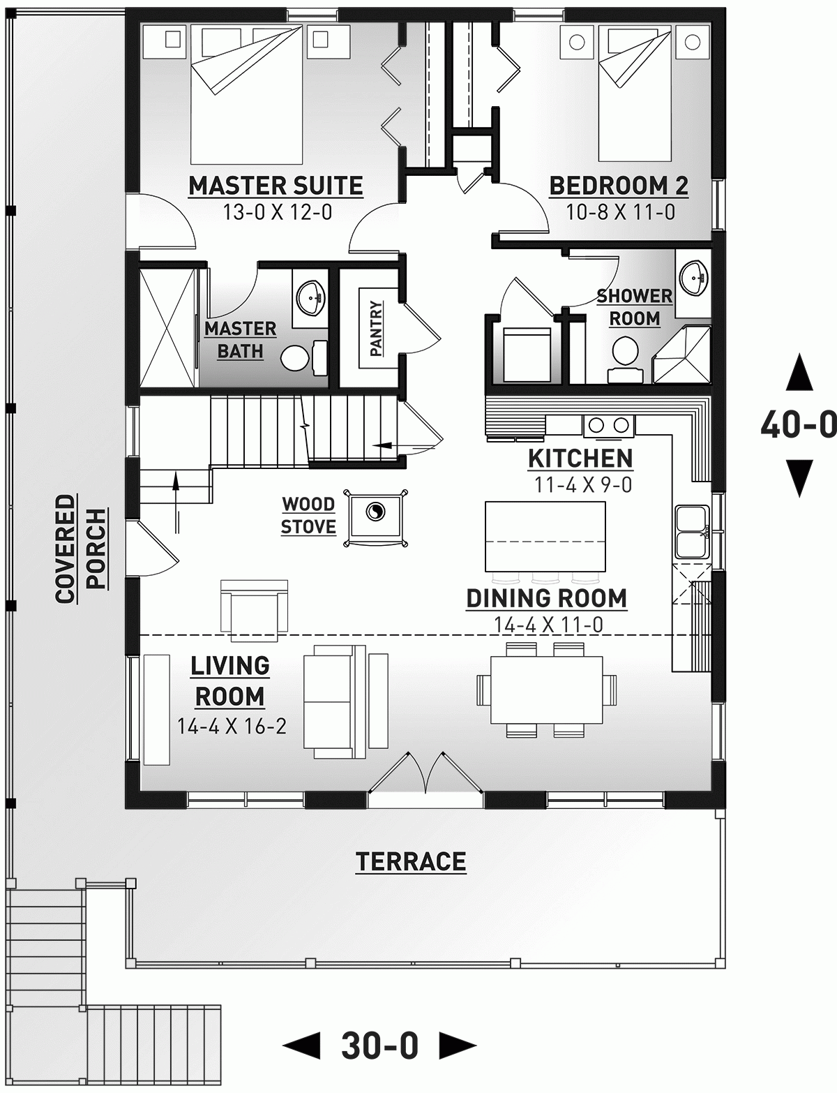 House Plan 76550 Traditional Style With 2055 Sq Ft 4 Bed 3 Ba House Plan 76550 Traditional Style With 2055 Sq Ft 4 Bed 3 Ba