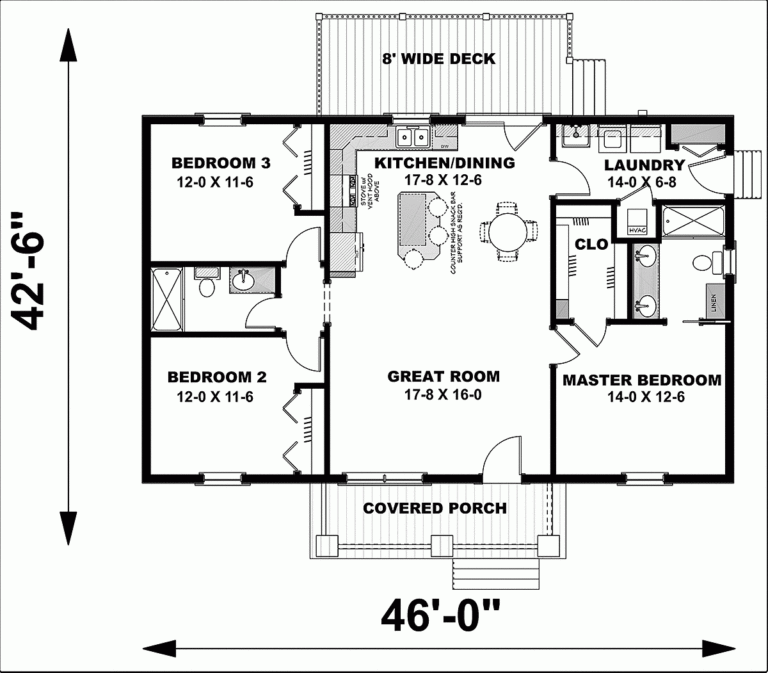 House Plan 77400 Ranch Style With 1311 Sq Ft 3 Bed 2 Bath