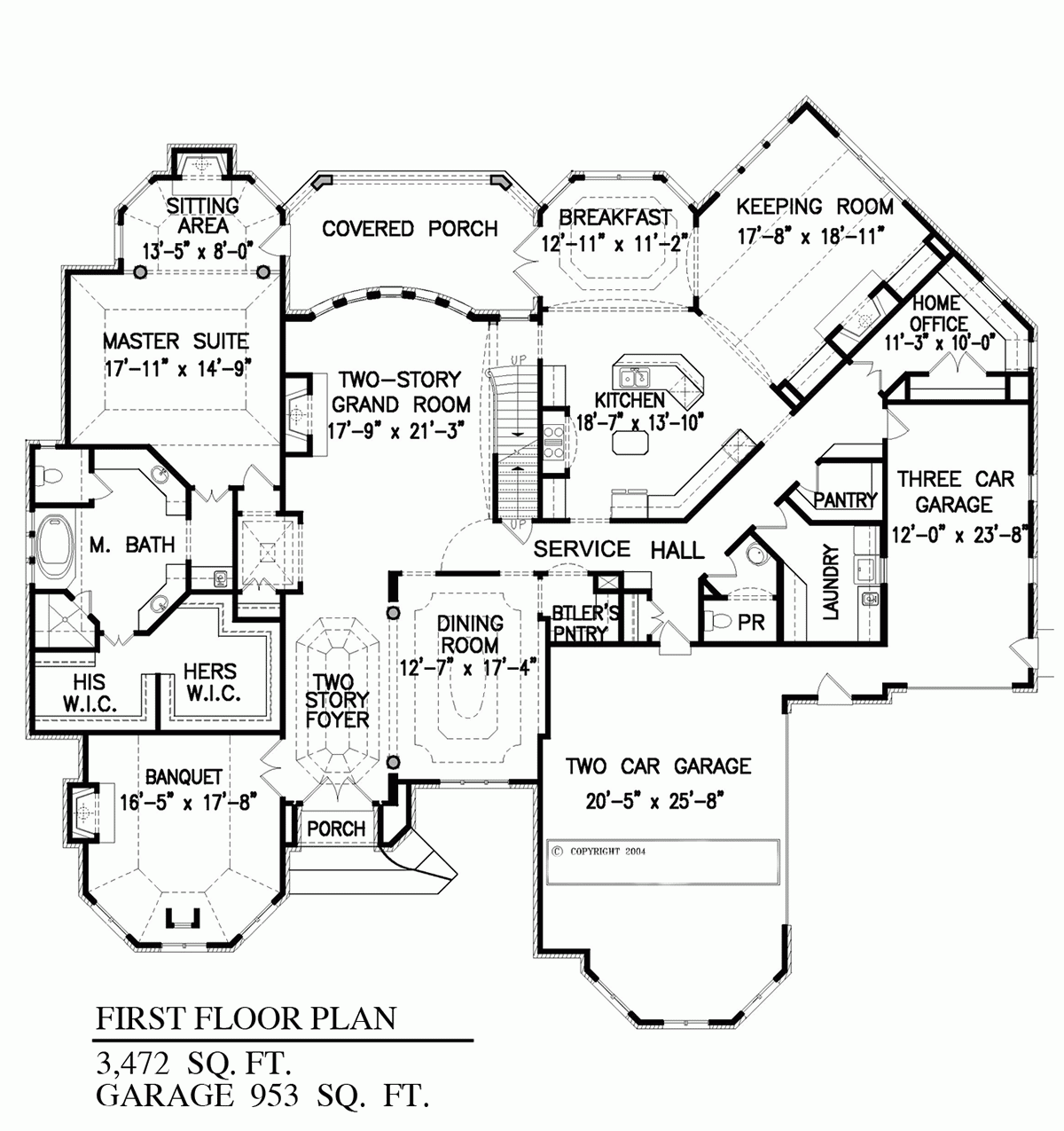 House Plan 80767 Victorian Style With 4944 Sq Ft 5 Bed 4 Bath