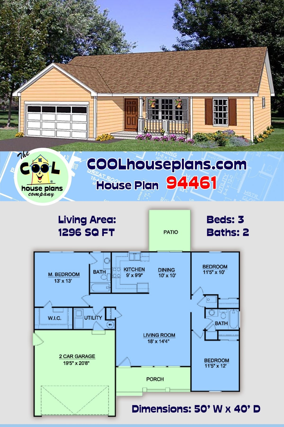 Simple Ranch House Plans 3 Bedroom