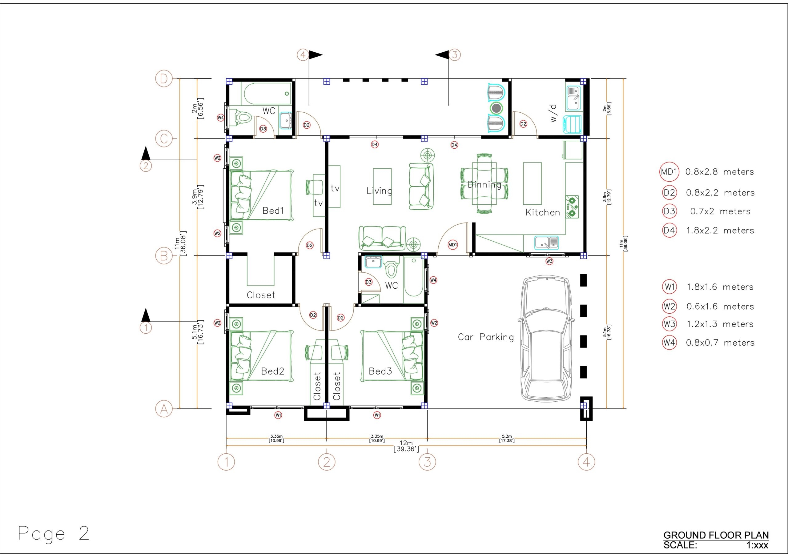 House Plans Of 3 Bedrooms House Plans Of 3 Bedrooms