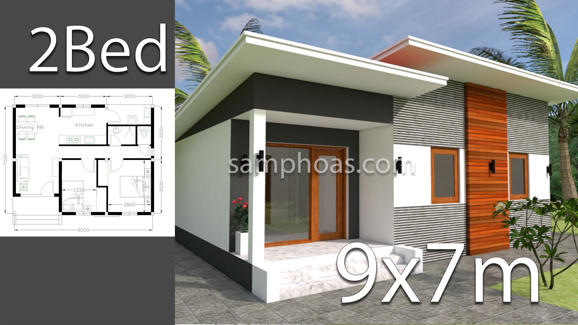 House Plans 9x7m With 2 Bedrooms House Plans Free Downloads House Plans 9x7m With 2 Bedrooms House Plans Free Downloads