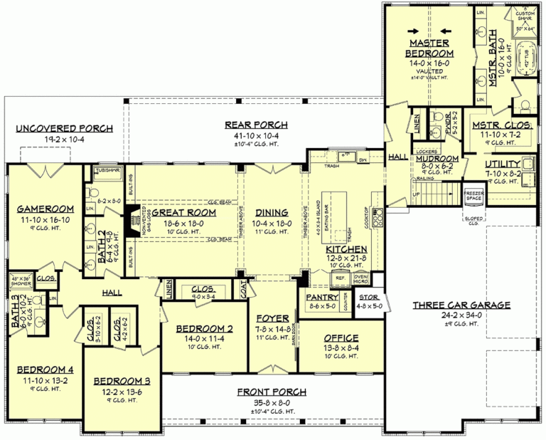 House Plans With Home Office Spaces
