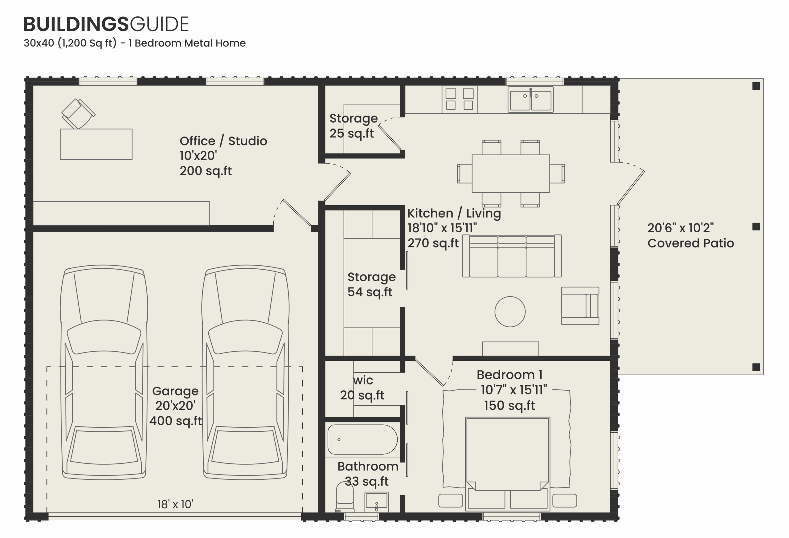 Metal House Plans 2 Bedroom