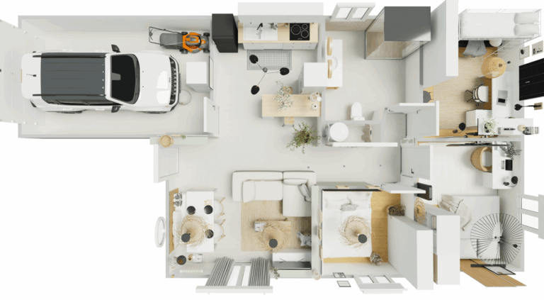 How To Design A 3 Bedroom Floor Plan With 3D Technology HomeByMe