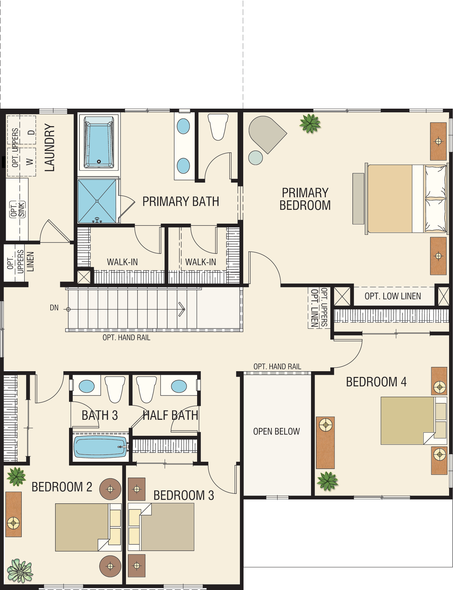 Center Atrium House Plans 4 Bedroom