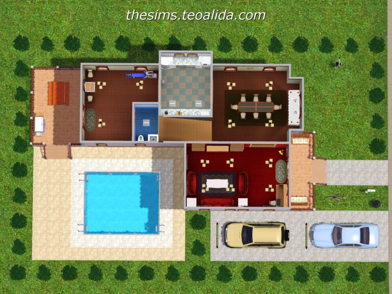 L Shaped House The Sims Fan Page