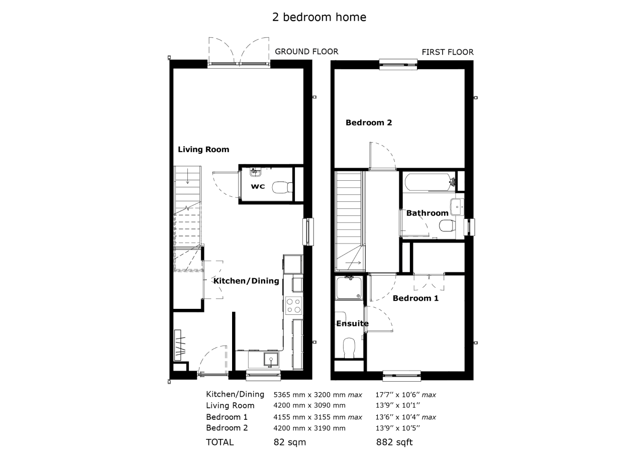 Linked House 2 Bedrooms 82sqft Bristol Plot 3 Linked House 2 Bedrooms 82sqft Bristol Plot 3