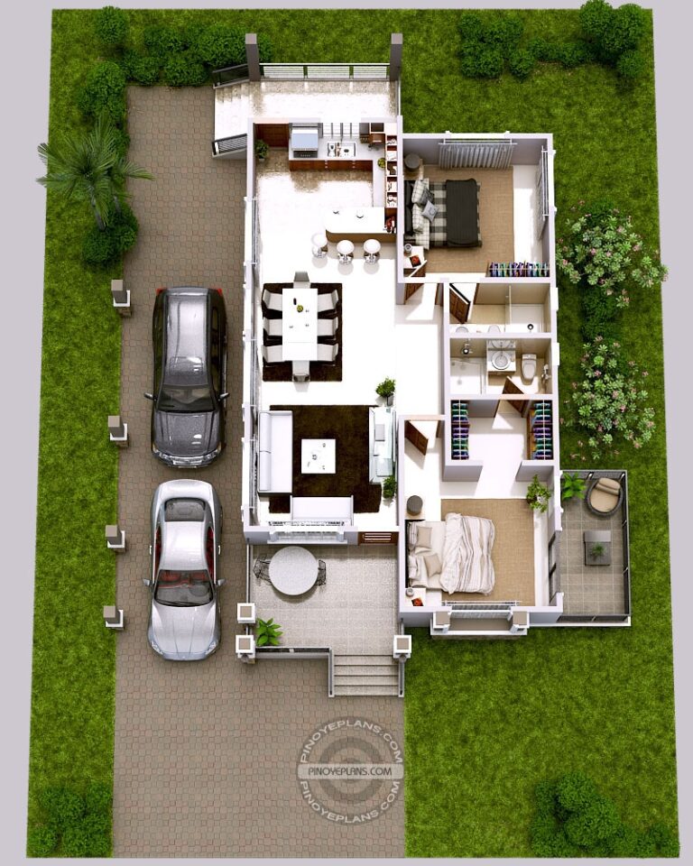 Luxury 2 Bedroom Elevated House Design Pinoy EPlans