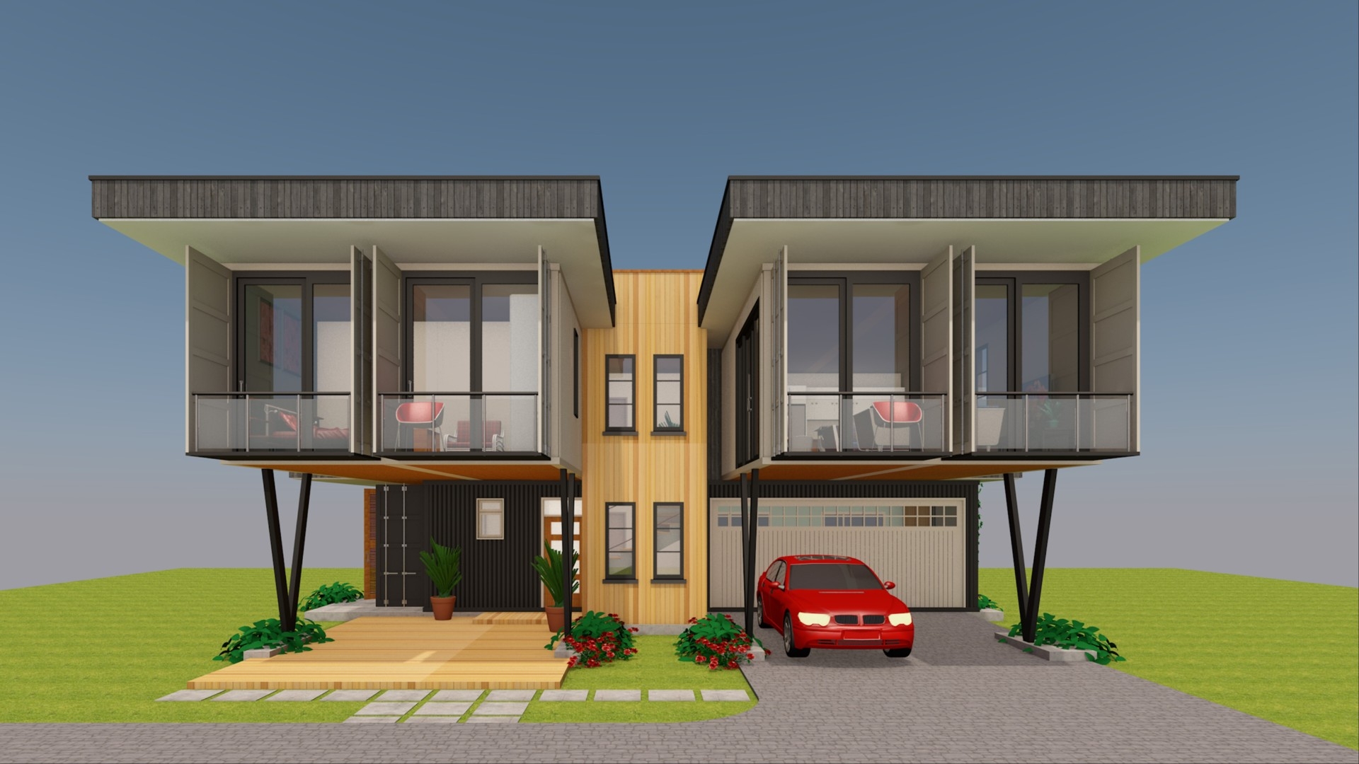 Luxury 5 Bedroom Container House Design Floor Plans TWINBOX 1920 Luxury 5 Bedroom Container House Design Floor Plans TWINBOX 1920