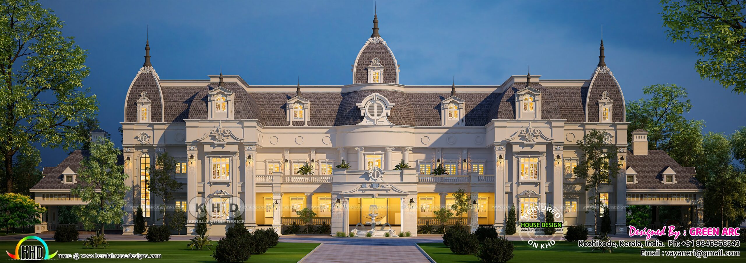 Luxury Royal House With 10 Bedrooms Kerala Home Design And Floor Plans 10K Dream Houses